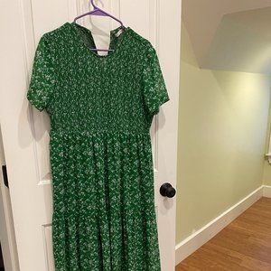 ZARA Maxi Dress Green XL